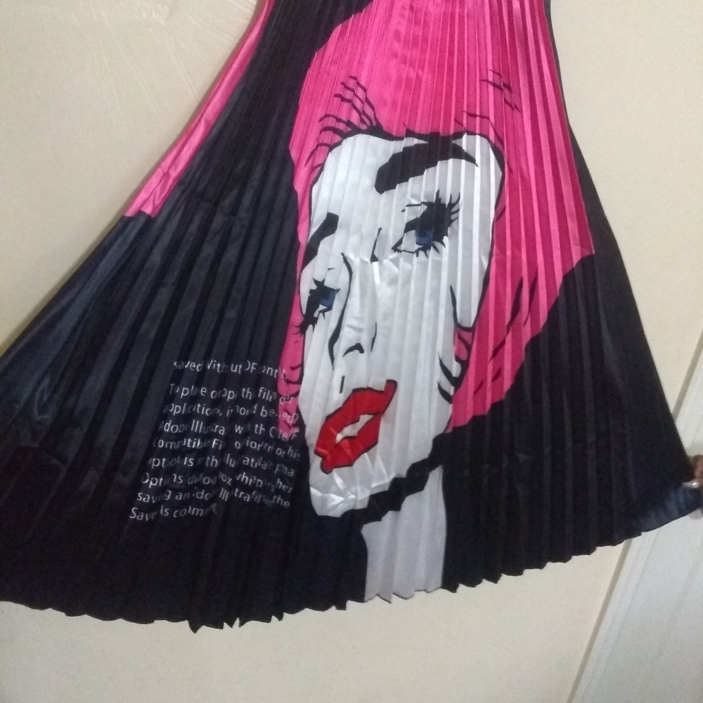 New Pleated Maxi dress ankle length